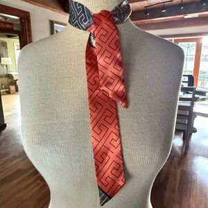 Geometric Orange and Brown Twilly